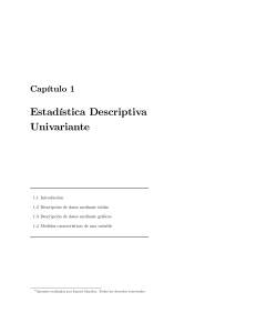 Estad&iacute;stica Descriptiva Univariante: Apuntes de Clase