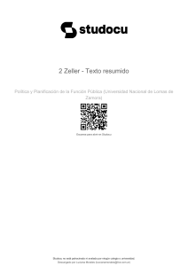Resumen Pol&iacute;ticas P&uacute;blicas: Zeller - Funci&oacute;n P&uacute;blica