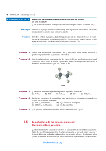 Estructura y enlaces qu&iacute;micos: Problemas resueltos