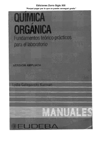 Qu&iacute;mica Org&aacute;nica: Fundamentos Te&oacute;rico-Pr&aacute;cticos para Laboratorio