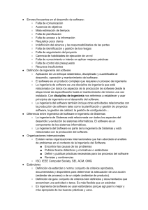 Ingenier&iacute;a del Software: Resumen Completo