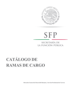 Cat&aacute;logo de Ramas de Cargo: Administraci&oacute;n P&uacute;blica