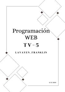 Lista de Tareas de Desarrollo Web TV-5