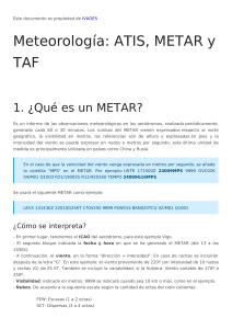 Meteorolog&iacute;a: ATIS, METAR y TAF