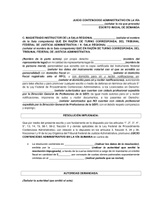 Demanda Contencioso Administrativo: Caducidad de Facultades