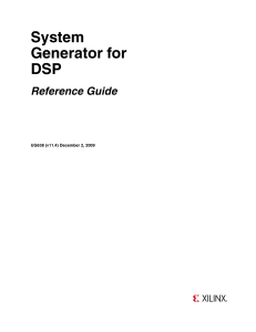 sysgen for dsp reference guide