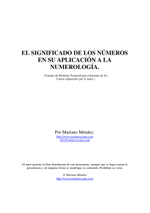 Significado de los N&uacute;meros en Numerolog&iacute;a