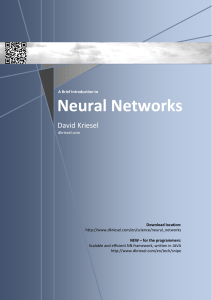 Neural Networks: A Brief Introduction