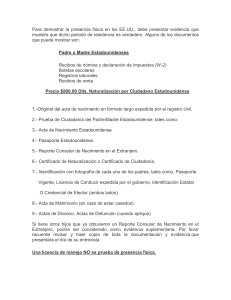 Requisitos de Naturalización en EE. UU.: Documentos y Evidencia
