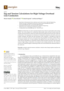 Sag & Tension Calculations for High-Voltage Overhead Lines