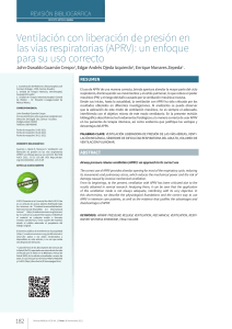 Ventilaci&oacute;n APRV: Revisi&oacute;n del Uso Correcto y Beneficios