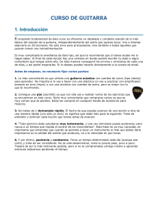 Curso de Guitarra para Principiantes: Lecciones y T&eacute;cnicas