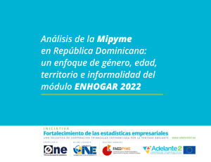 An&aacute;lisis Mipyme RD: G&eacute;nero, Edad, Territorio e Informalidad