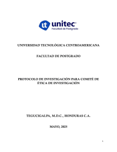 Protocolo de Investigaci&oacute;n en Salud P&uacute;blica - UNITEC