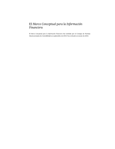 Marco Conceptual para la Informaci&oacute;n Financiera