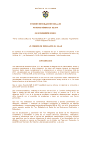 Acuerdo de Salud de Colombia 29 de 2011