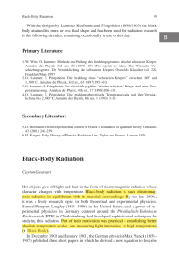 Black-Body Radiation: Planck's Law & Quantum Theory