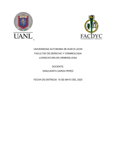 Prevenci&oacute;n del Delito y Criminolog&iacute;a: Informe Acad&eacute;mico