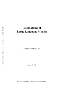 Foundations of Large Language Models