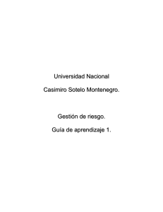 Gestión de Riesgos Naturales: Guía de Aprendizaje