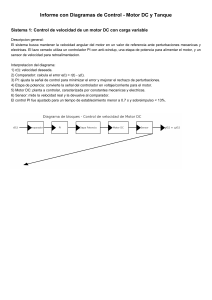 Sistemas de Control de Motor DC y Tanque: Informe y Diagramas