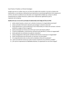 Caso &Eacute;tico de Auditor&iacute;a: An&aacute;lisis del C&oacute;digo IFAC