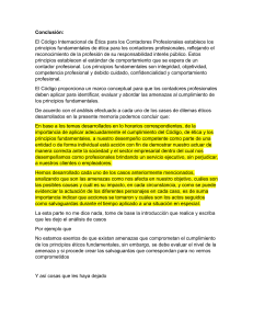 Conclusi&oacute;n: &Eacute;tica Profesional Contadores
