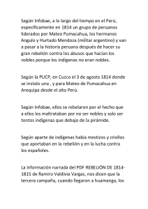 Rebelión de 1814-1815 en Perú: Análisis Histórico
