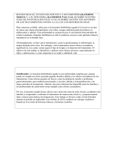 Efectos Adversos LLA en Ni&ntilde;os: Propuesta de Investigaci&oacute;n