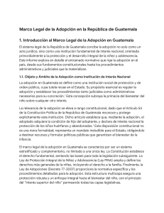Marco Legal de la Adopci&oacute;n en Guatemala