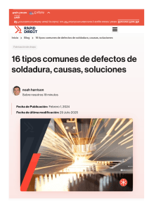 Defectos de Soldadura: Causas y Soluciones