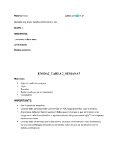 Hoja de ejercicios de física: Ejercicios de trabajo mecánico
