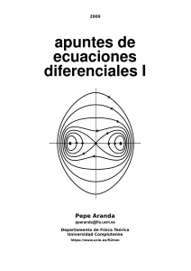 Apuntes de Ecuaciones Diferenciales