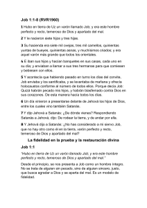 Libro de Job: Fe, Pruebas y Restauraci&oacute;n