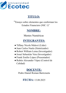 Estados Financieros NIC 1: Elementos Clave y An&aacute;lisis