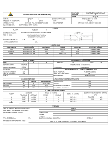 WPS GTAW AISI 304: Especificaci&oacute;n de Soldadura