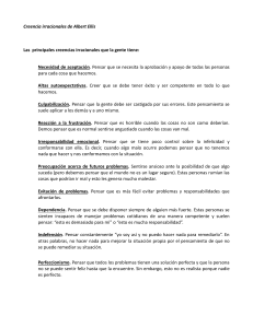 Creencias Irracionales de Albert Ellis: Una Lista