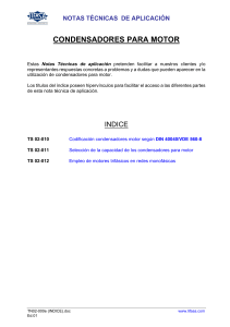 Condensadores para motores
