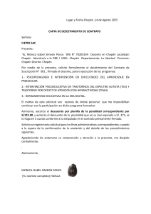 Carta de Desistimiento: Programas Educativos