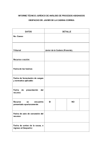 Informe Técnico Jurídico: Análisis de Procesos Asignados