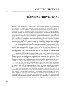 T&eacute;cnicas Proyectivas: Psicolog&iacute;a y Evaluaci&oacute;n de la Personalidad