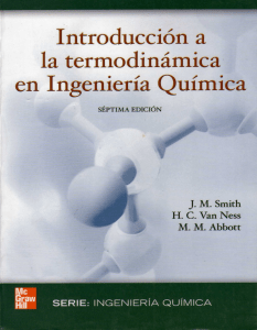 Termodin&aacute;mica en Ingenier&iacute;a Qu&iacute;mica: Introducci&oacute;n y Aplicaciones