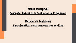 Evaluaci&oacute;n de Programas: Conceptos, M&eacute;todos y Est&aacute;ndares