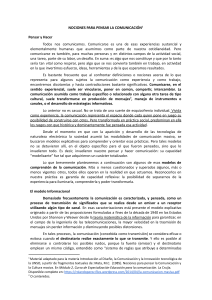 Comunicaci&oacute;n: Modelos, Sentido y Cultura