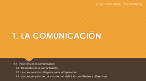 Comunicaci&oacute;n: Principios, Elementos y Tipos