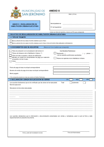 Formulario Regularización Habilitación Urbana
