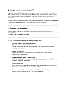 La Meta: Teoría de Restricciones (TOC) y Productividad