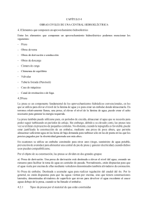 Obras Civiles Central Hidroel&eacute;ctrica: Presas y Componentes