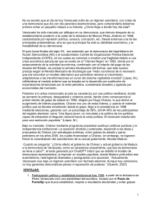 Democracia en Venezuela: Historia, Crisis y Autoritarismo