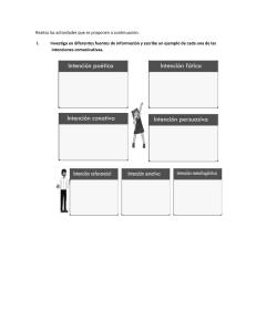 Intenciones Comunicativas: Ejercicios